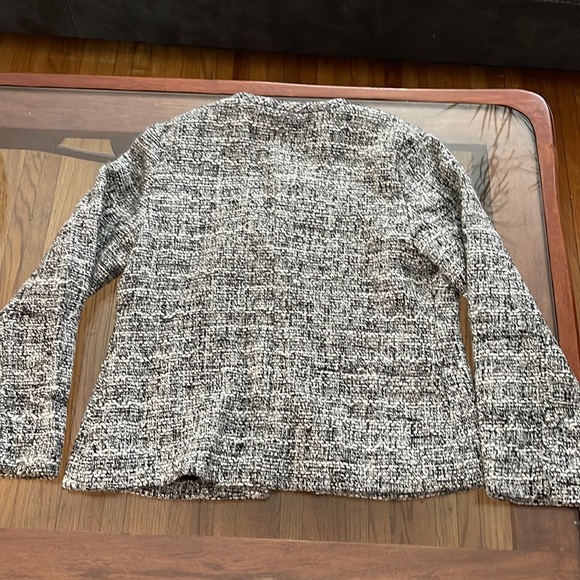 Chico’s Tweed Black/White Blazer Size-0 - Picture 3 of 3